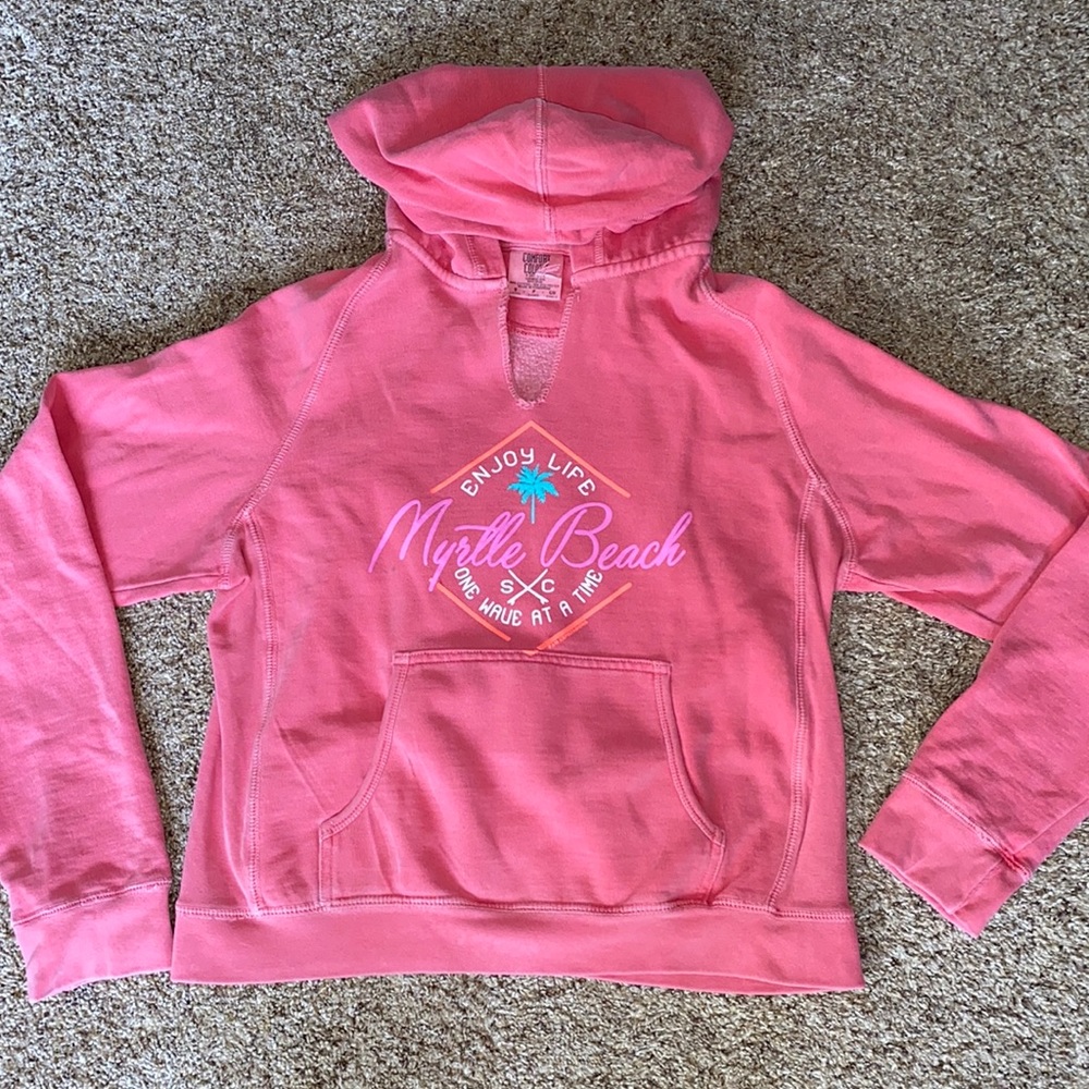 Women’s Small Coral Print Hoodie
